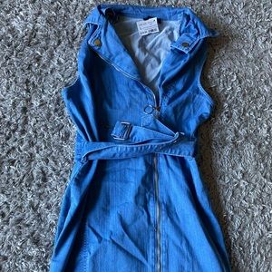 Jean dress sleeveless
